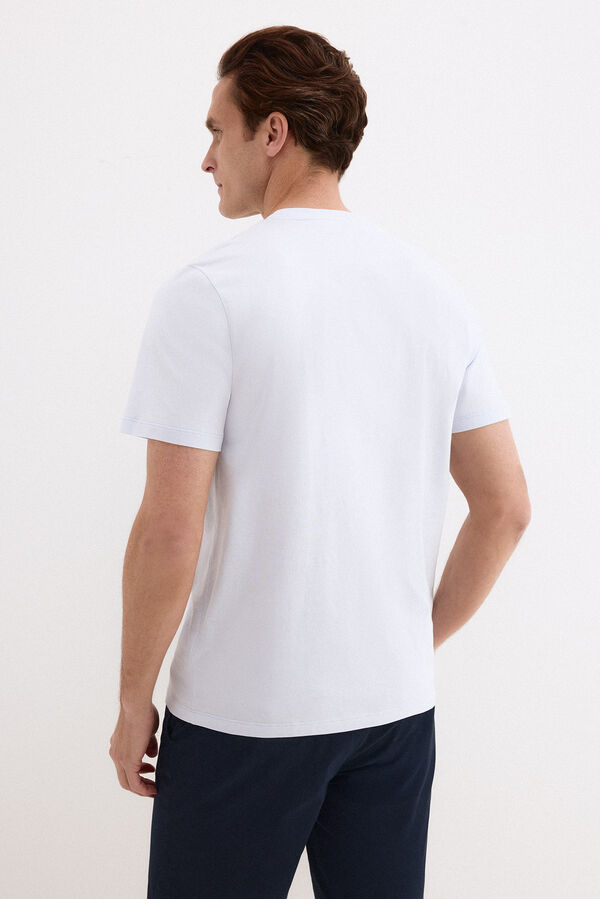 Pedro del Hierro Basic T-shirt Blue