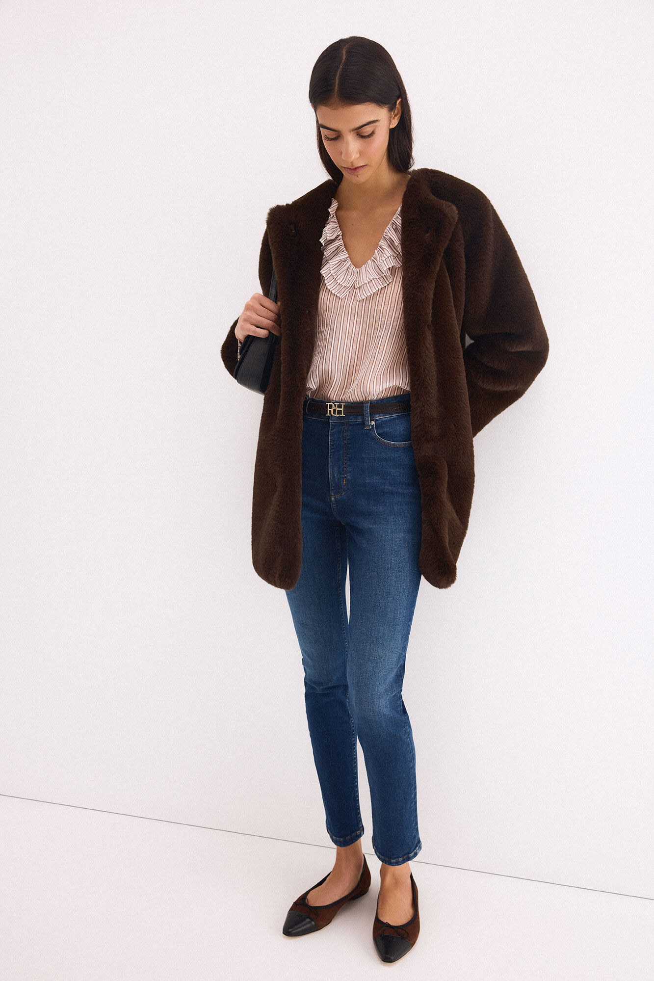 Pedro del Hierro Blusa amplia rayas