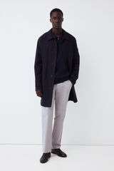 Pedro del Hierro Twill light regular dress chinos Grey
