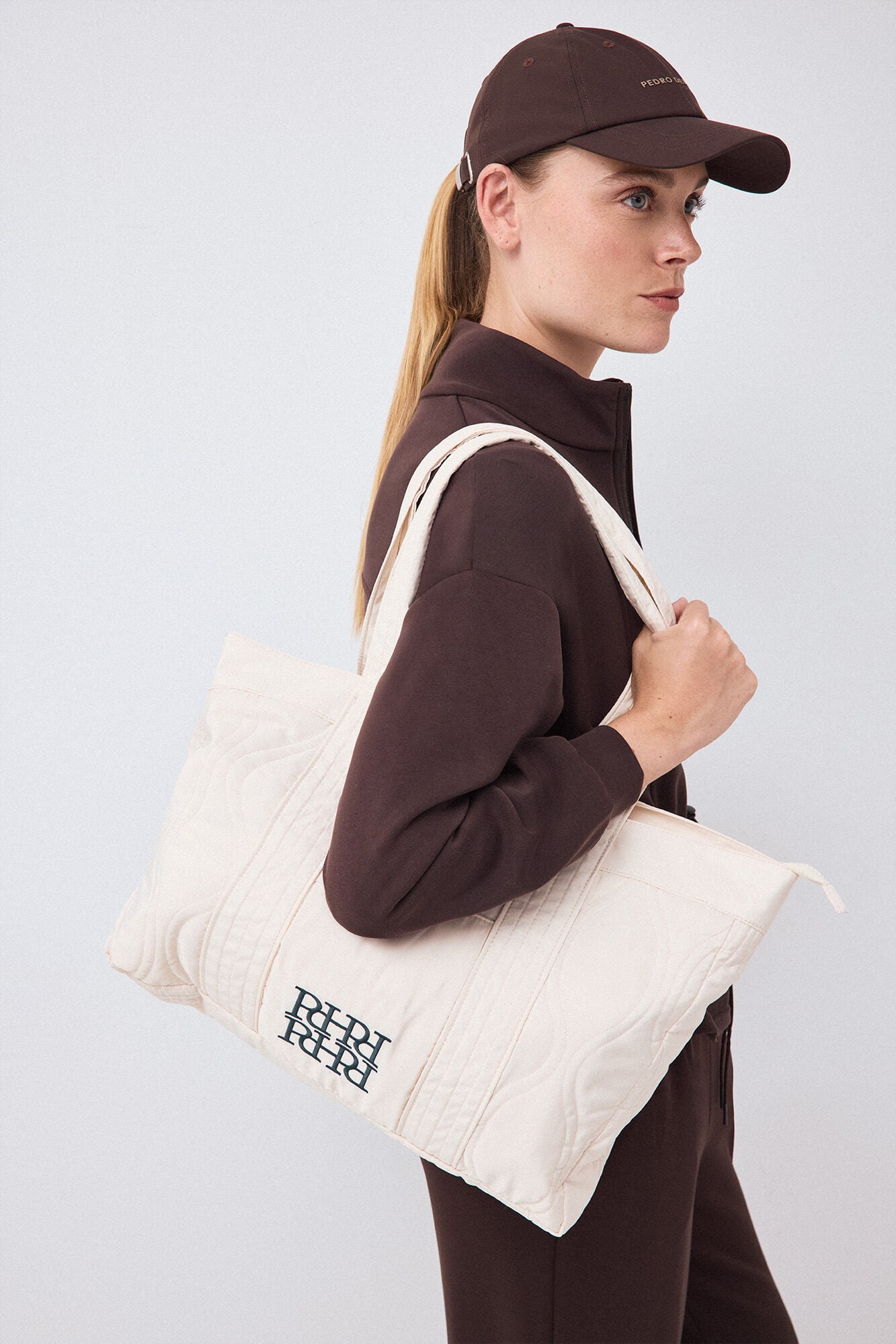 Pedro del Hierro Puffer nylon handbag
