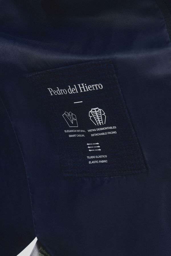 Pedro del Hierro Americana de punto con desmontable Azul