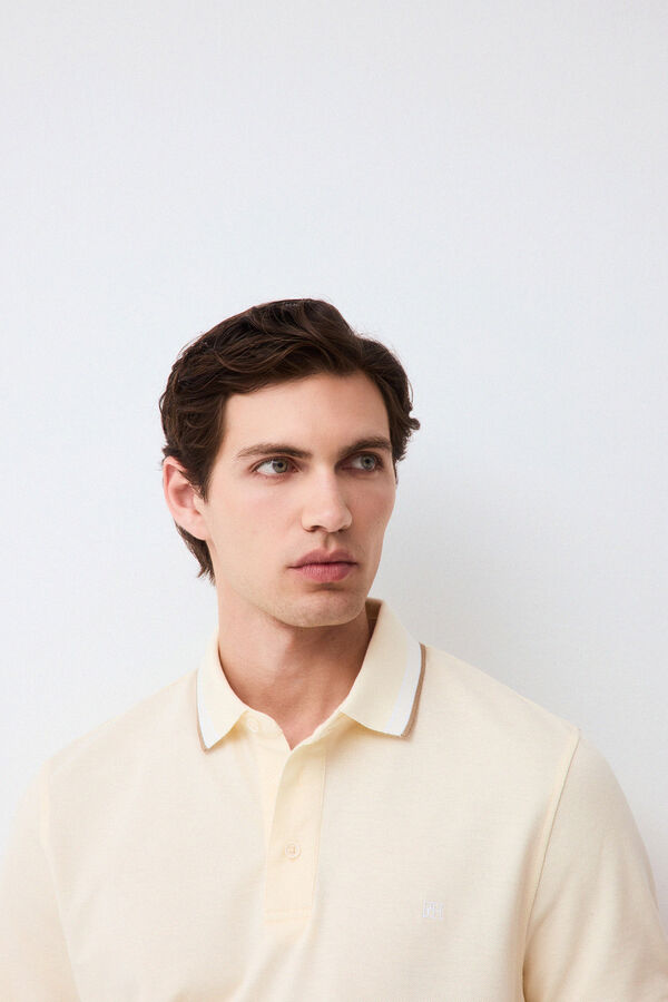 Pedro del Hierro Polo cuello fantas&iacute;a Amarillo