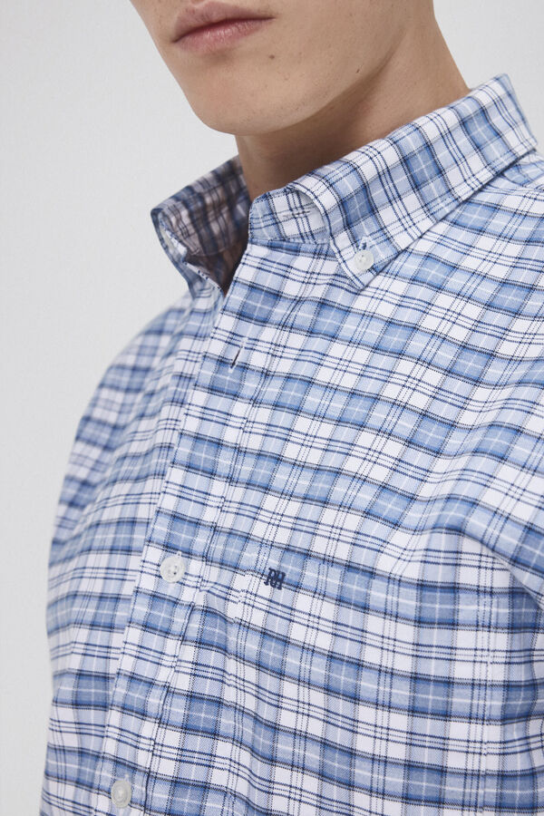 Pedro del Hierro Camisa iconic oxford liso Azul