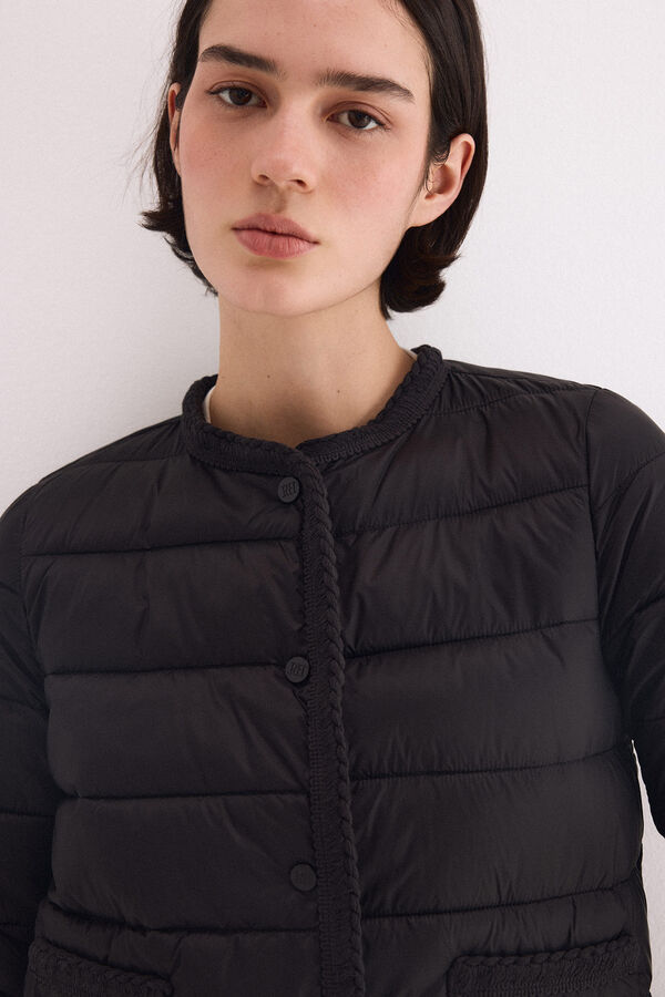 Pedro del Hierro Short puffer jacket Black