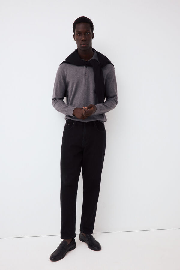 Pedro del Hierro Tapered fit jeans Black