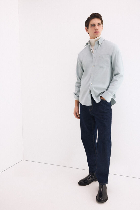 Camisa non iron oxford liso