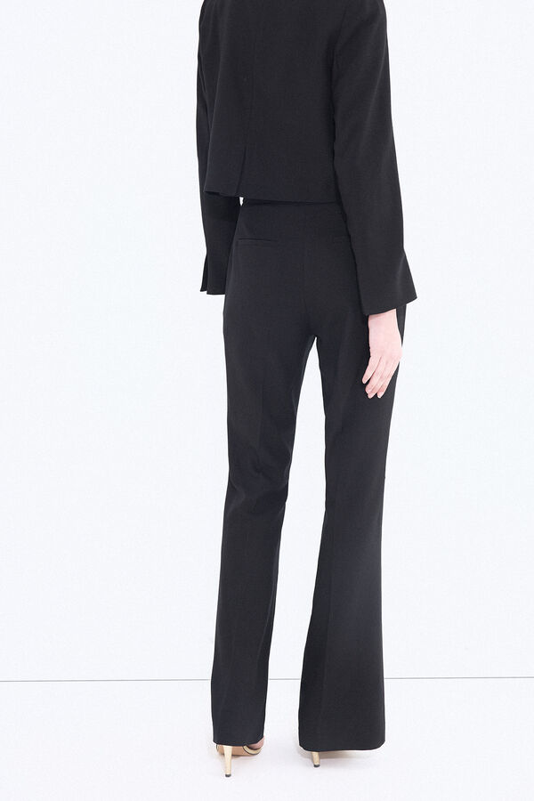 Pedro del Hierro Black flare trousers Black