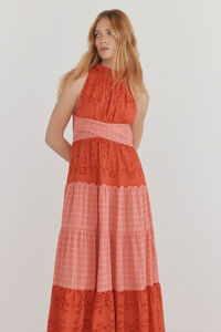 Pedro del Hierro Vestido bordado multicolor