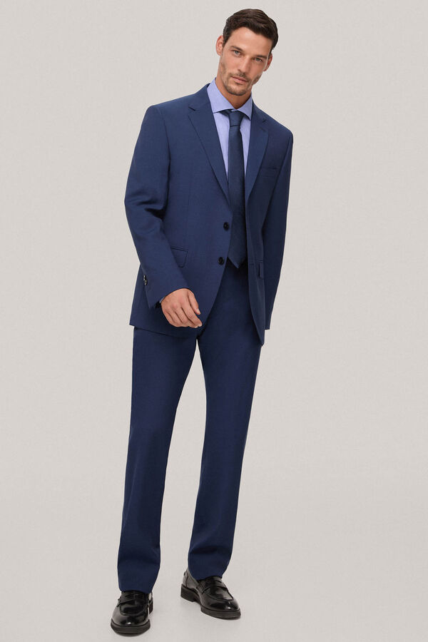 Italian Tailored Fit Blue Trousers
