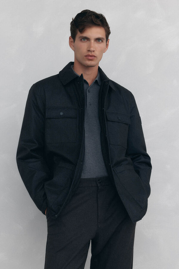 Pedro del Hierro 4-pocket jacket with views Grey