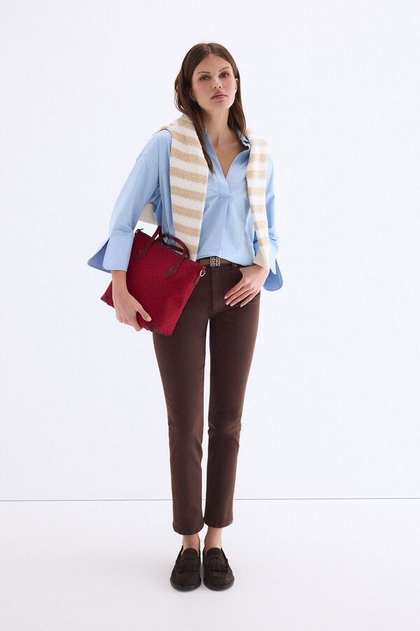 Pedro del Hierro Push up skinny jeans Brown