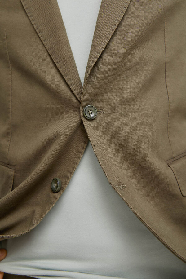 Pedro del Hierro Cotton/linen blazer Green