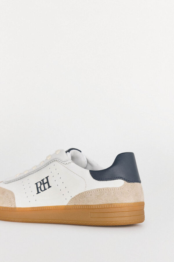 Pedro del Hierro leather sneakers Ecru