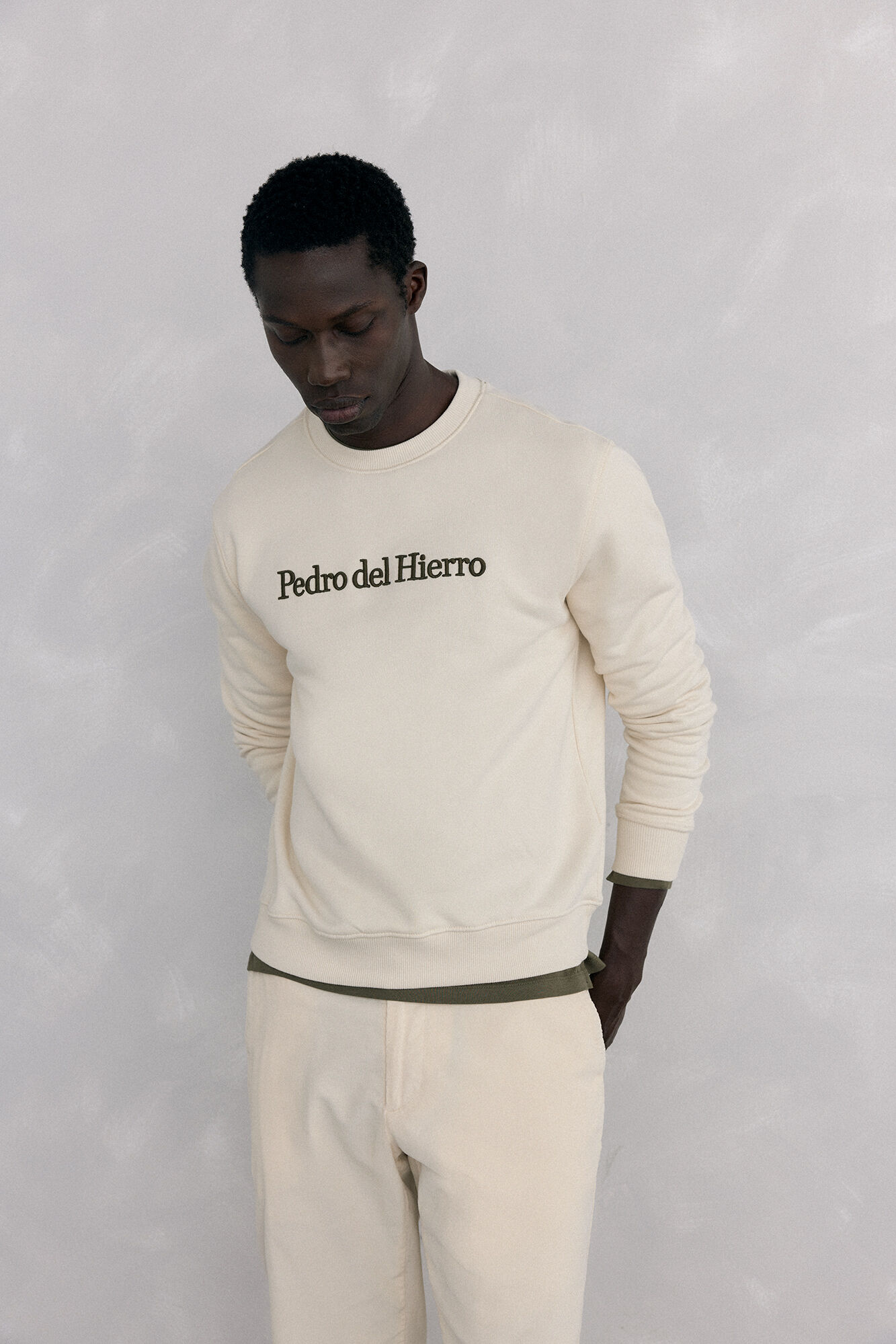 Pedro del Hierro Sweatshirt logo crew neck