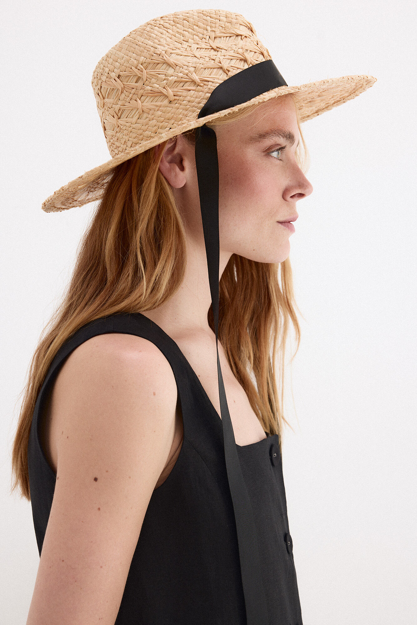 Pedro del Hierro Braided raffia hat