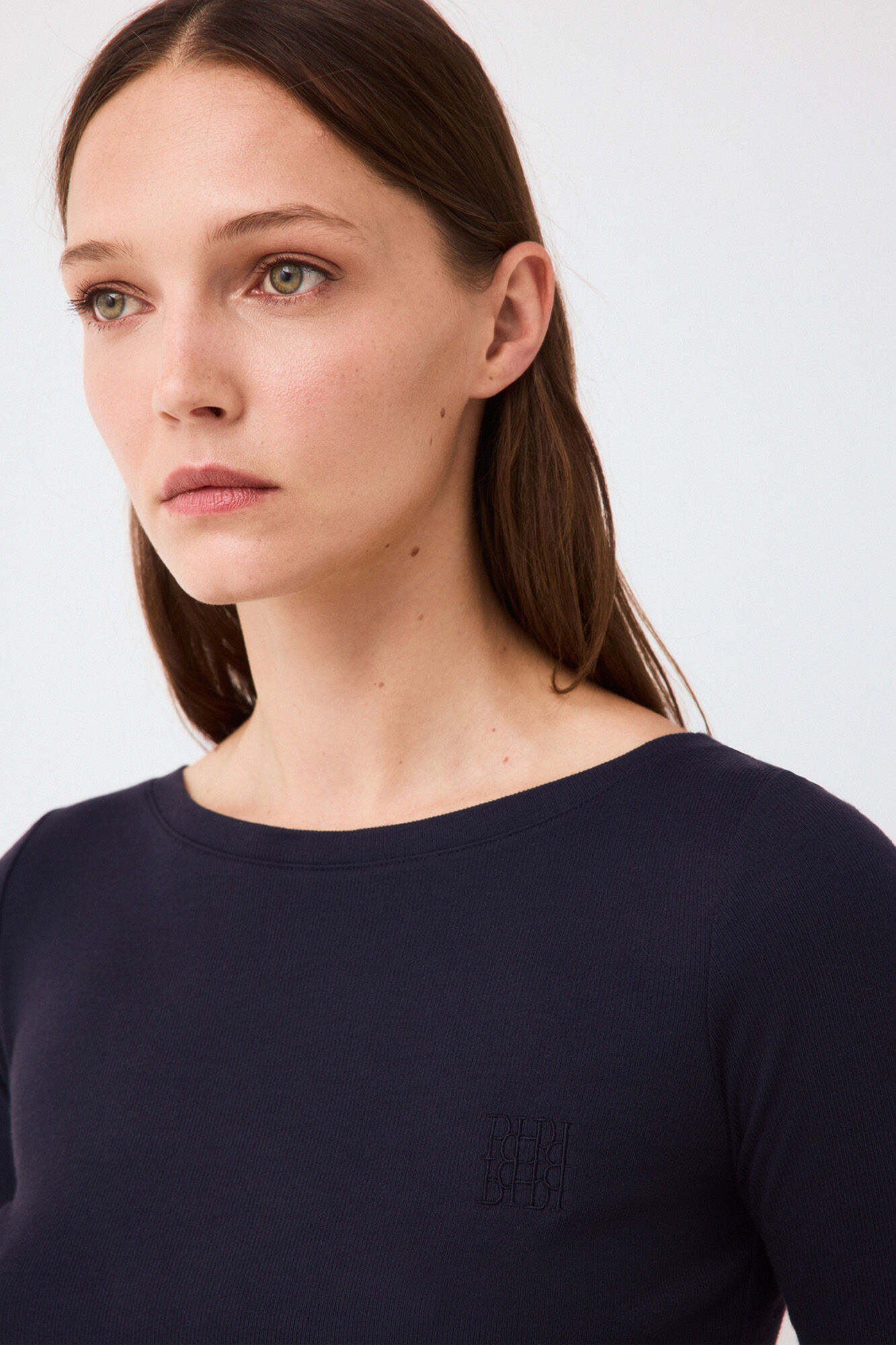 Pedro del Hierro Camiseta rib cuello barco