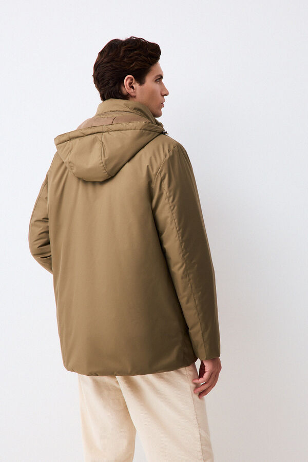 Pedro del Hierro Long technical parka Green