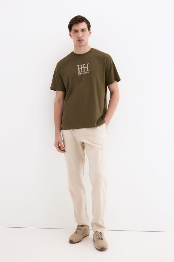 Pedro del Hierro Logo T-shirt Green