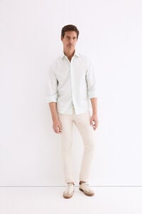 Pedro del Hierro Poplin textured striped shirt