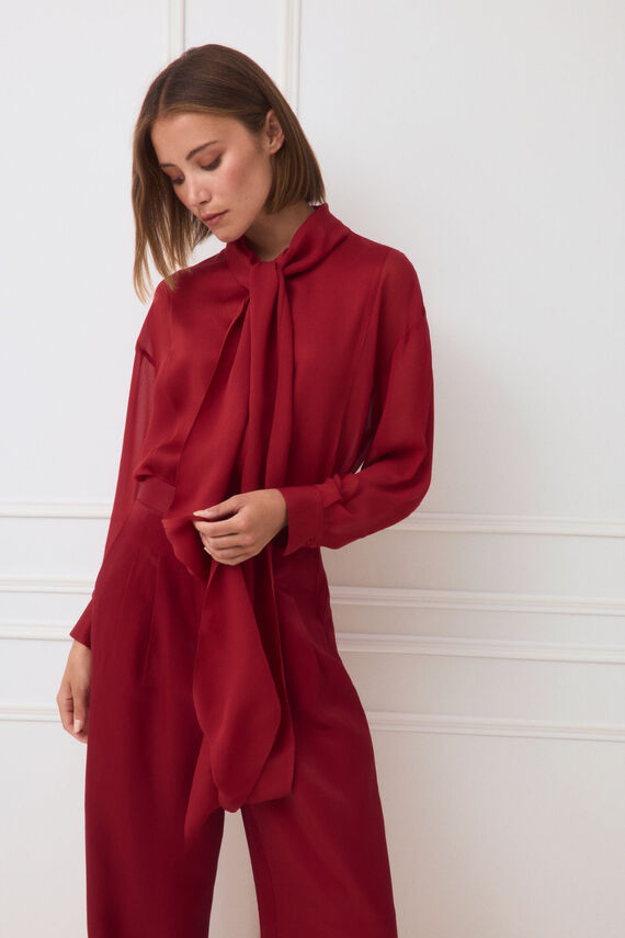 Blusa lazo combinada