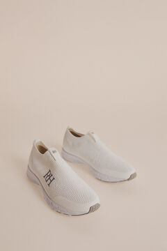 Pedro del Hierro Recycled fabric slip-on sneaker White