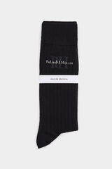 Pedro del Hierro Cotton sock with logo Black