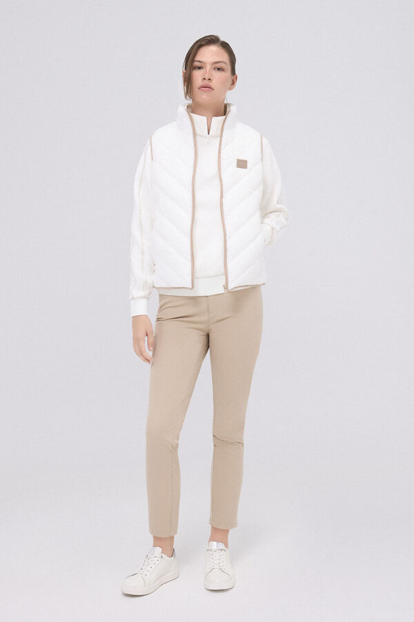 Pedro del Hierro Chaleco acolchado sin mangas golf Crudo