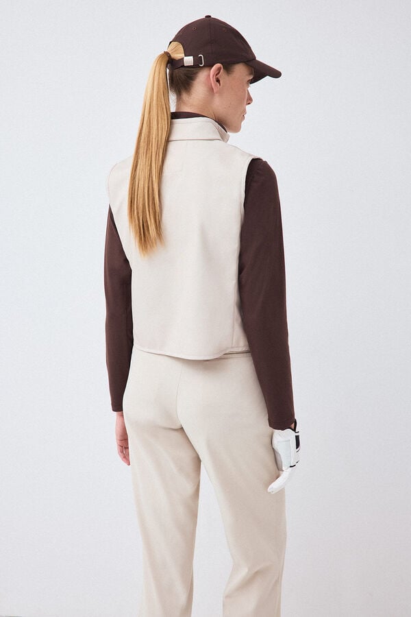 Pedro del Hierro Technical gilet Ecru