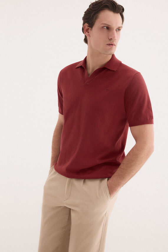 Jersey polo premium manga corta algodón