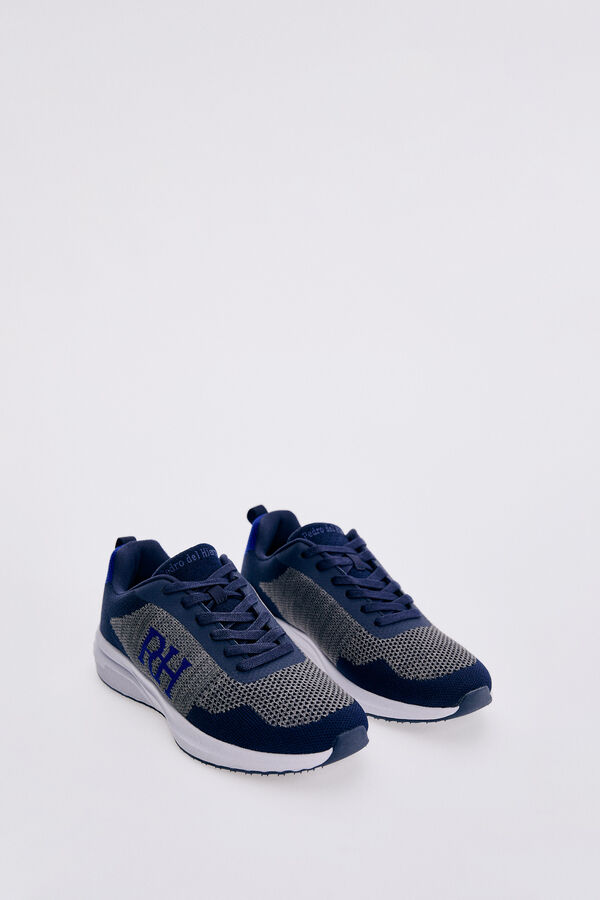 Pedro del Hierro Recycled fabric sneaker Blue