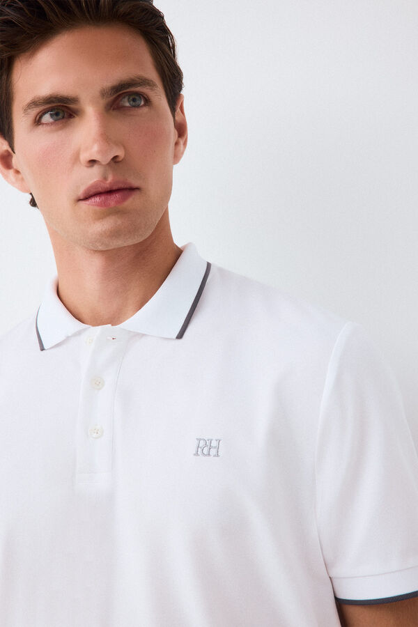 Pedro del Hierro Plain polo shirt White