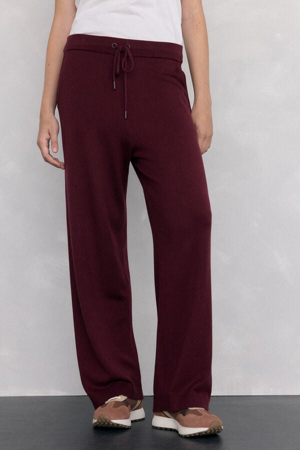 Pedro del Hierro Activewear jersey-knit pants Burgundy