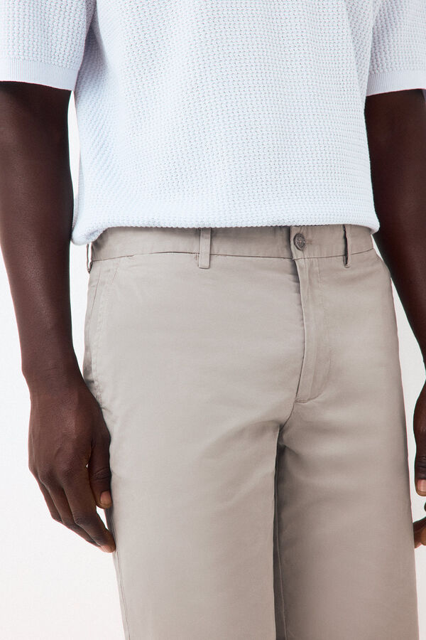 Pedro del Hierro Bermuda b&aacute;sica regular Cizento