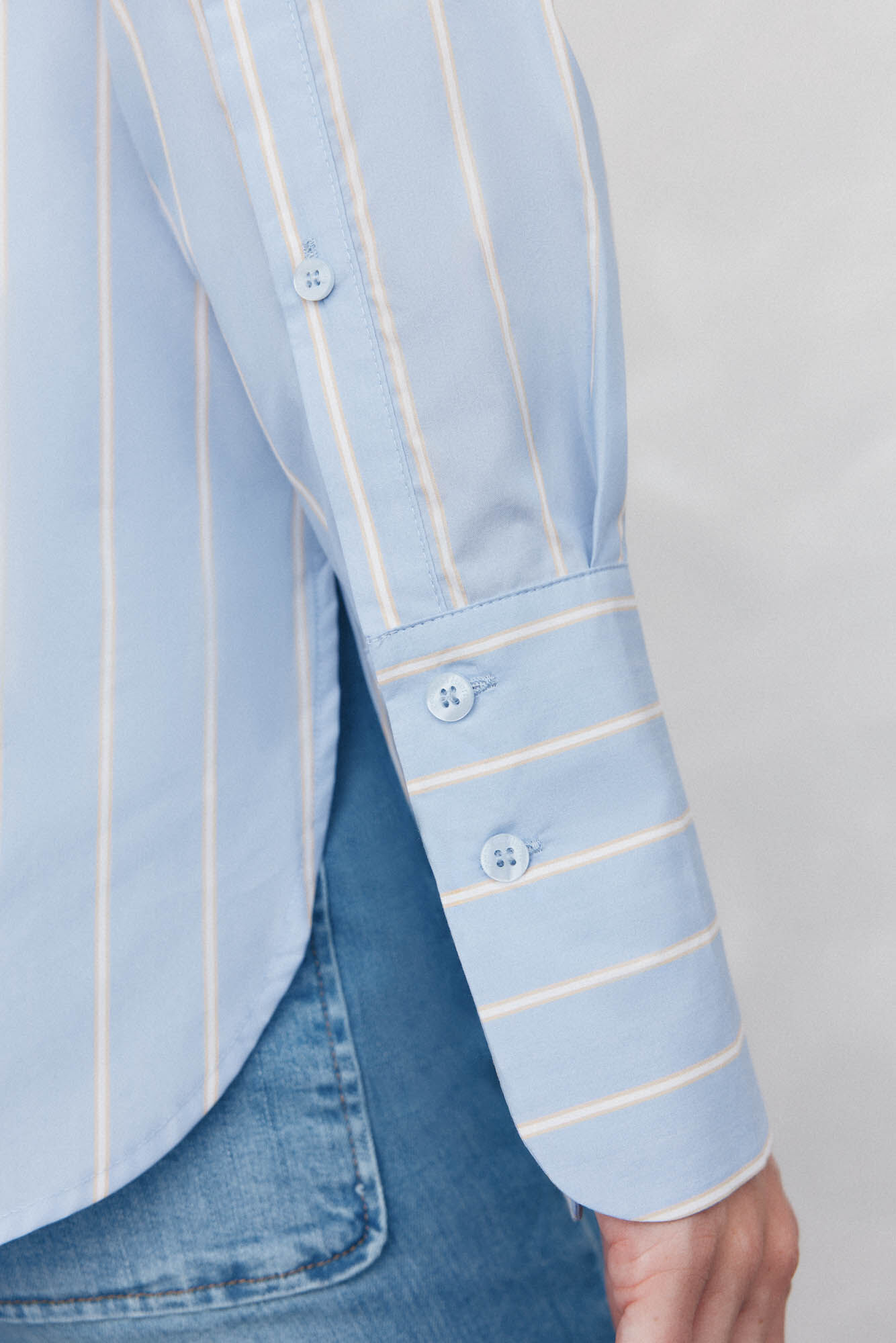 Pedro del Hierro Camisa riscas oversized