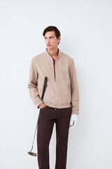 Pedro del Hierro Blus&atilde;o bomber Golf Beige