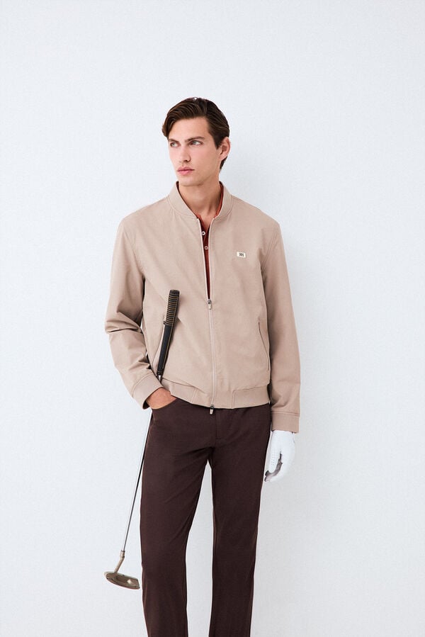 Pedro del Hierro Blus&atilde;o bomber Golf Beige