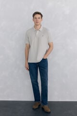 Pedro del Hierro Basic piqué polo shirt Grey