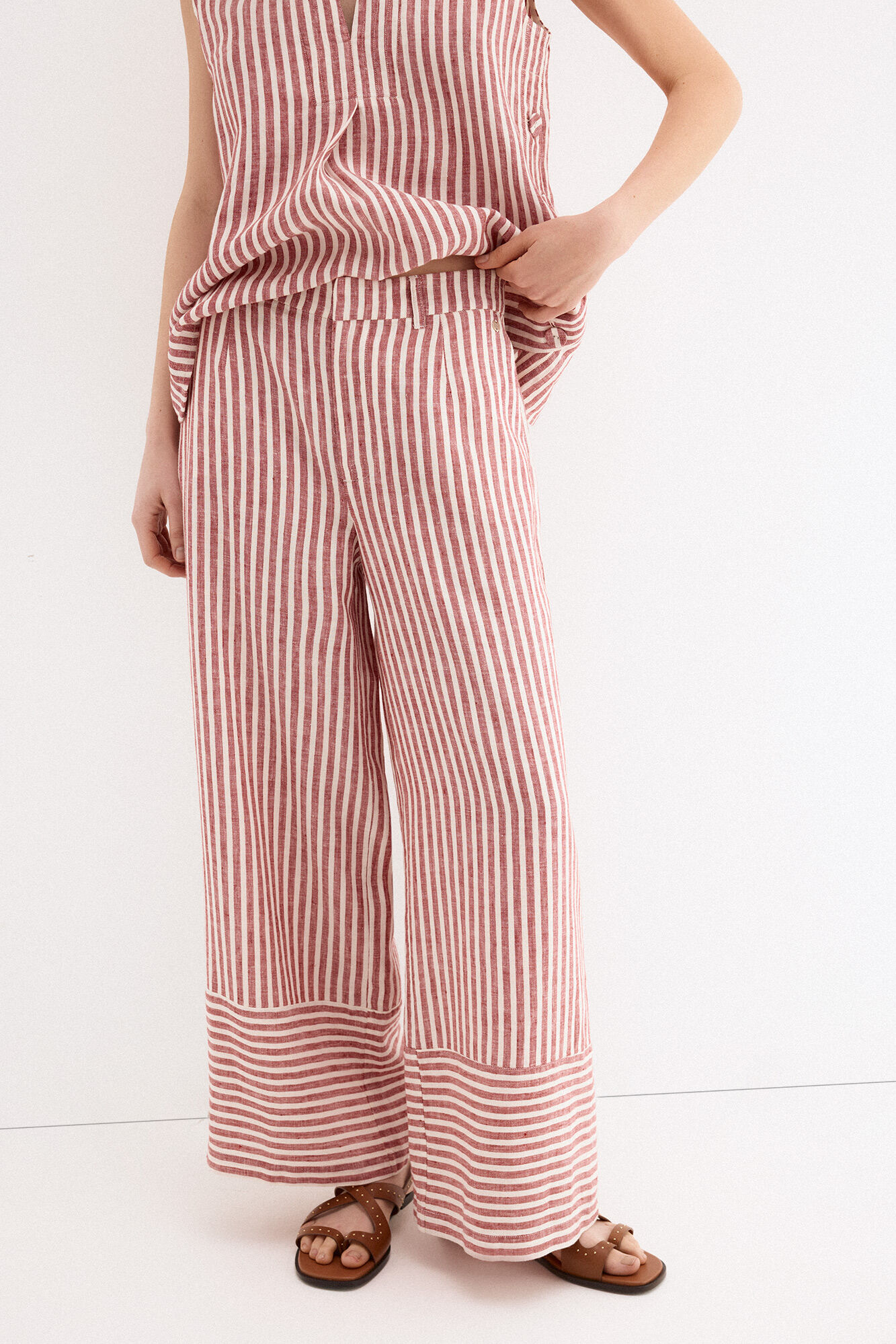 Pedro del Hierro Classic wide flare trousers