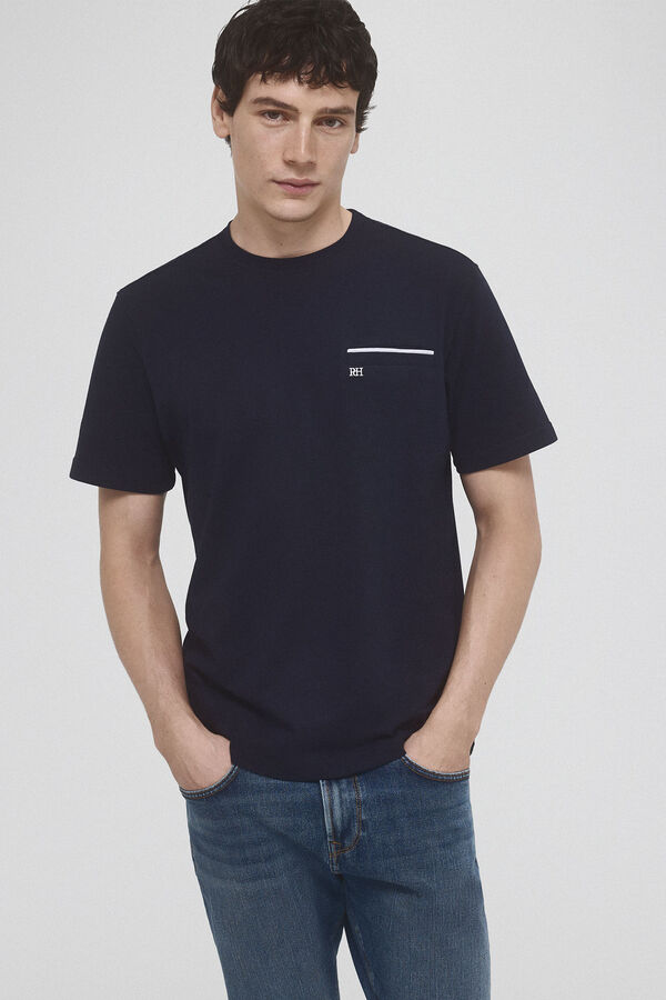 Pedro del Hierro pocket T-shirt Blue