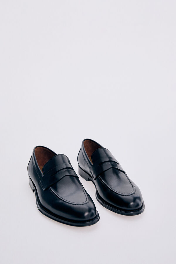 Pedro del Hierro Leather loafer Black
