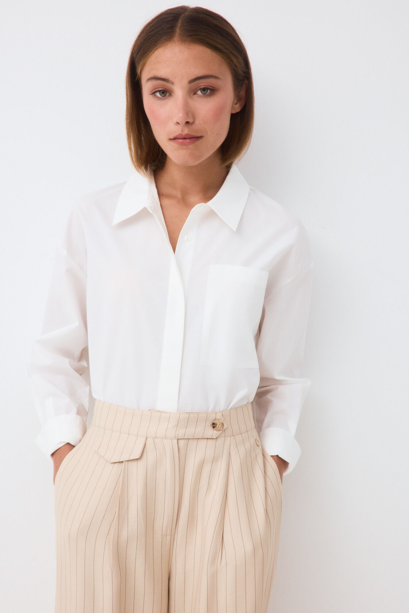 Pedro del Hierro Plain loose shirt