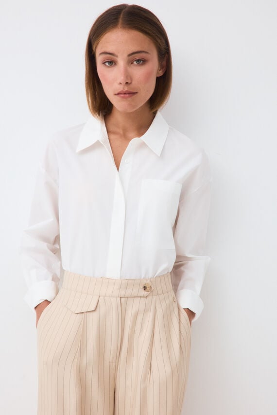 Camisa amplia lisa