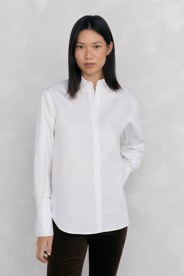 Pedro del Hierro Plain oversized shirt White