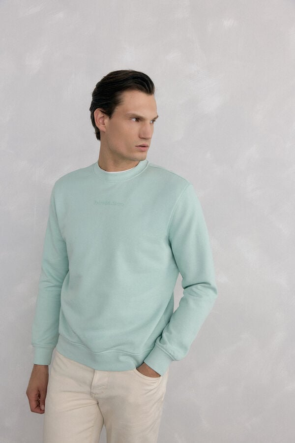 Pedro del Hierro Crew neck sweatshirt Green