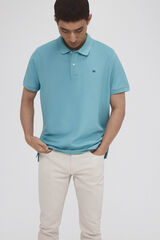 Pedro del Hierro Basic piqué polo shirt Turquoise