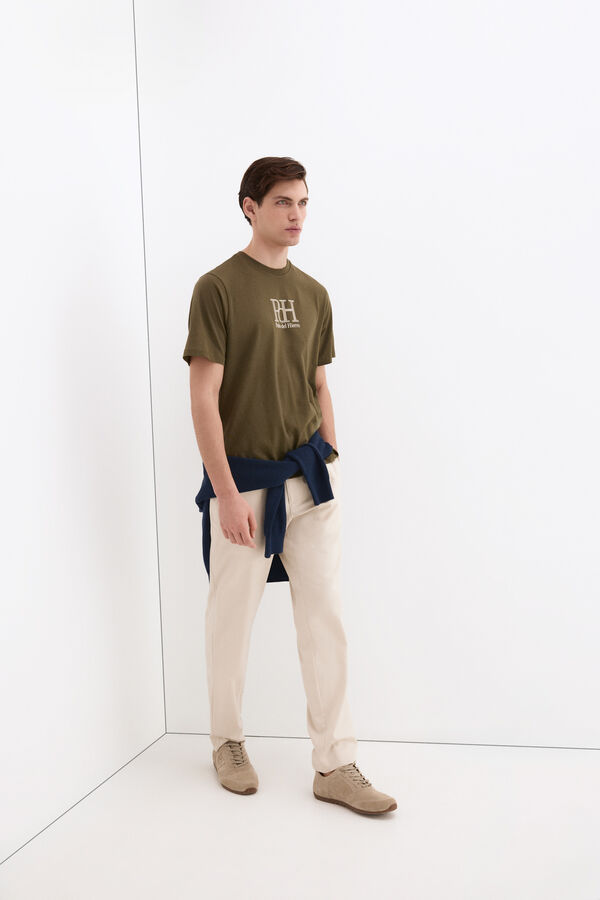 Pedro del Hierro Logo T-shirt Green
