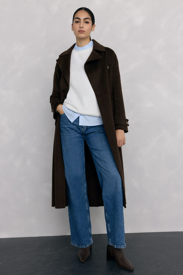 Pedro del Hierro Flower embroidered sweatshirt Ecru