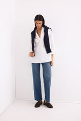 Pedro del Hierro Loose plain shirt White