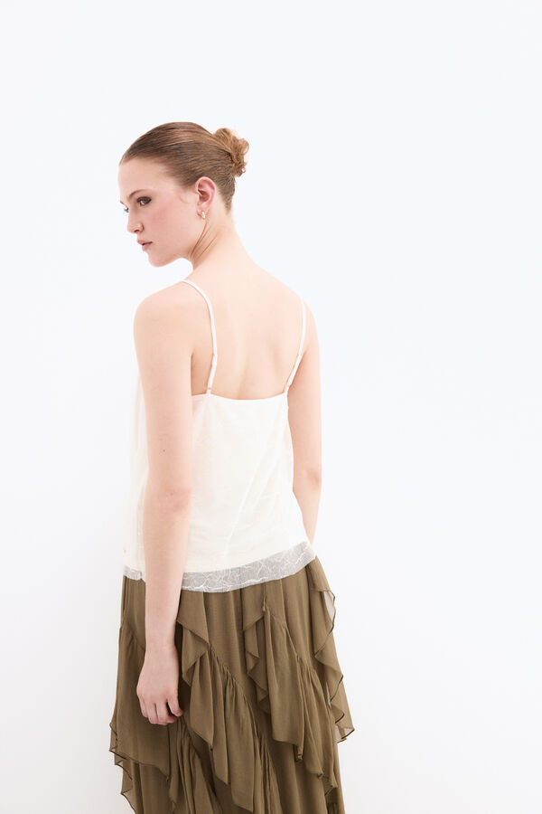 Pedro del Hierro Double vest top Brown