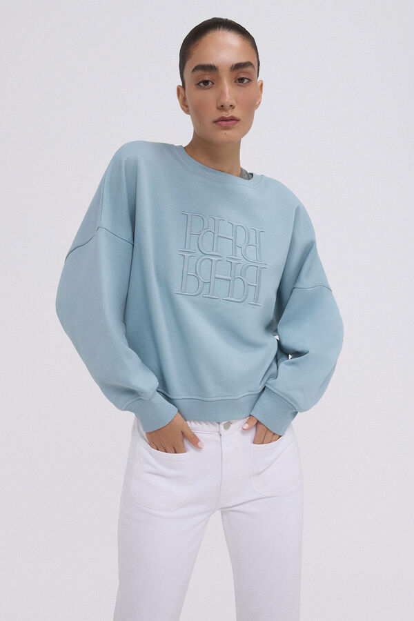 Pedro del Hierro Sweatshirt logo bordado Verde